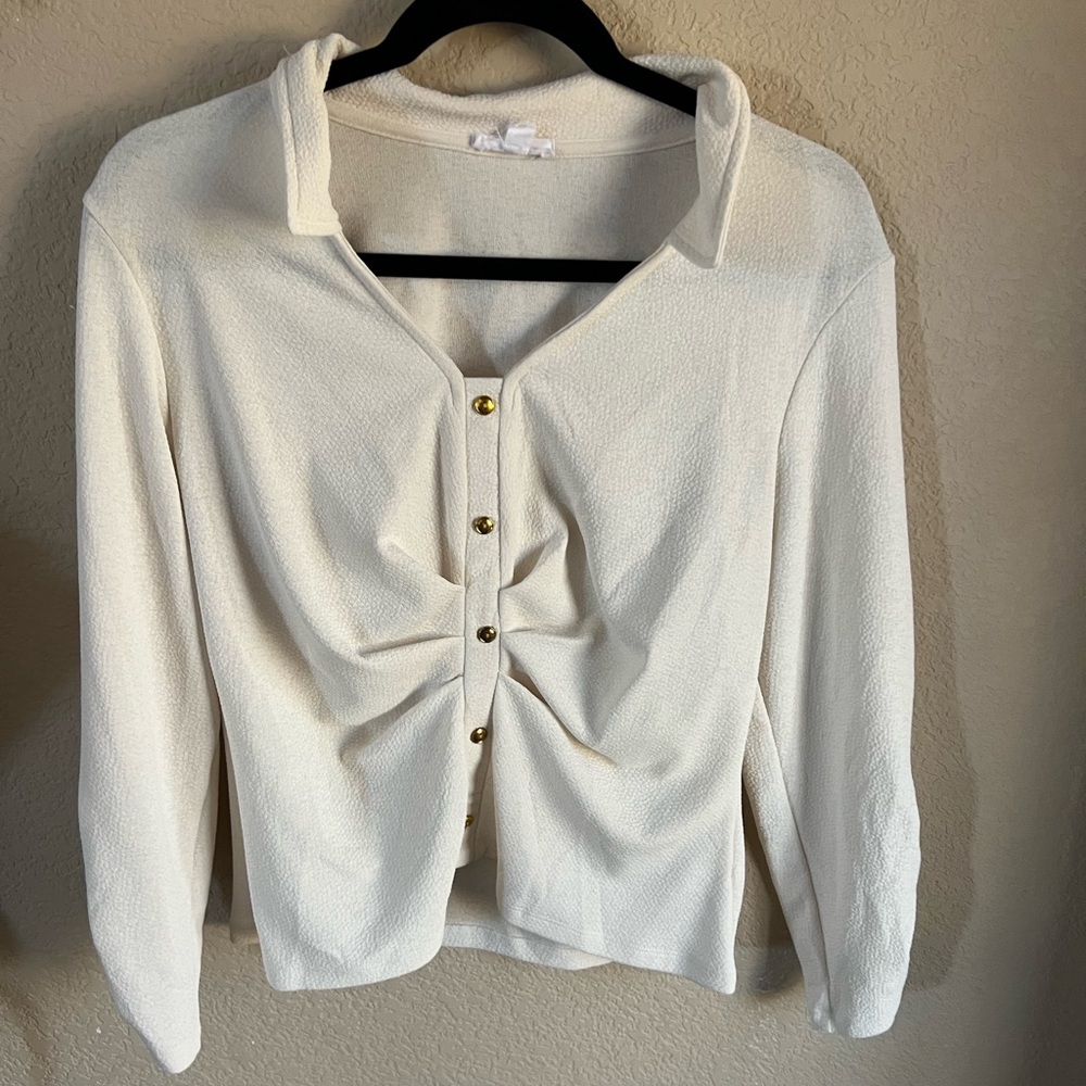 Large creneau blouse